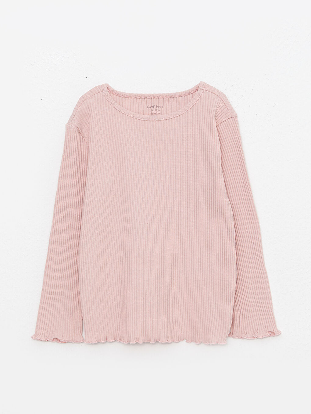 Crew Neck Long Sleeve Basic Baby Girls' Pyjama Set-1