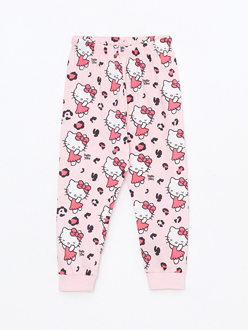 Ensemble de Pyjama Bébé Fille Hello Kitty Imprimé en Coton à Manches Longues et Col Rond-2