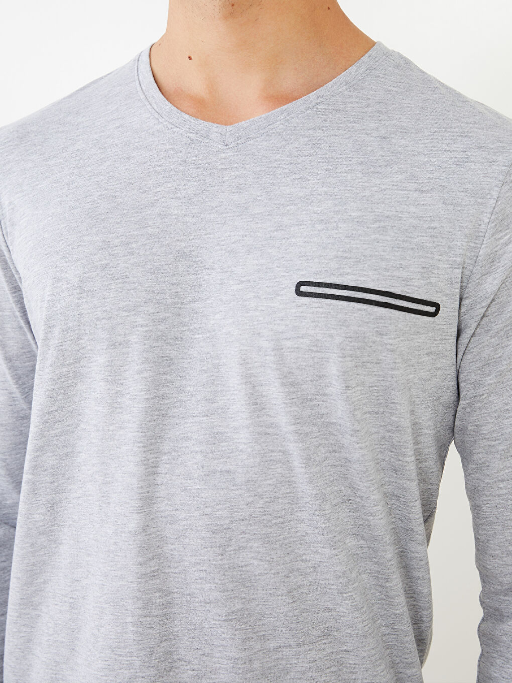 طقم بيجامة رجالي بقصة عادية-3