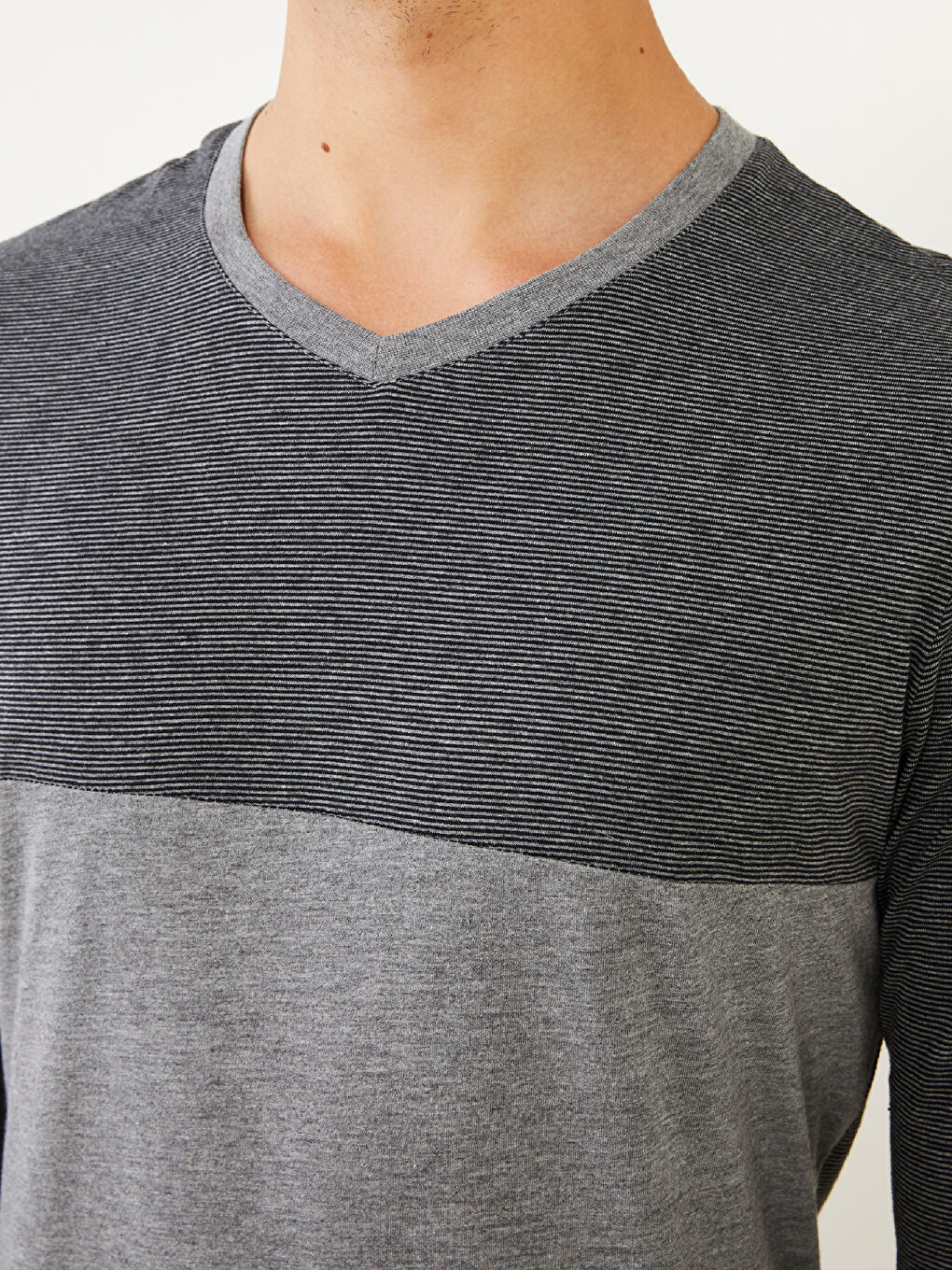 Siyah Standart Kalıp Erkek Pijama Takımı-3