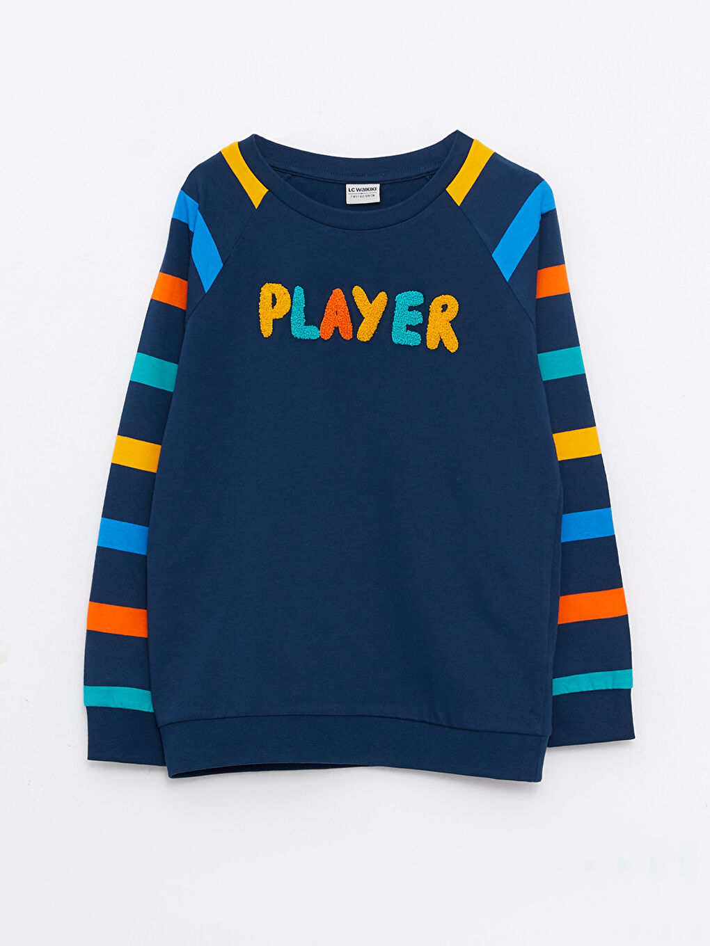 İndigo Bisiklet Yaka Çizgili Uzun Kollu Erkek Çocuk Tişört