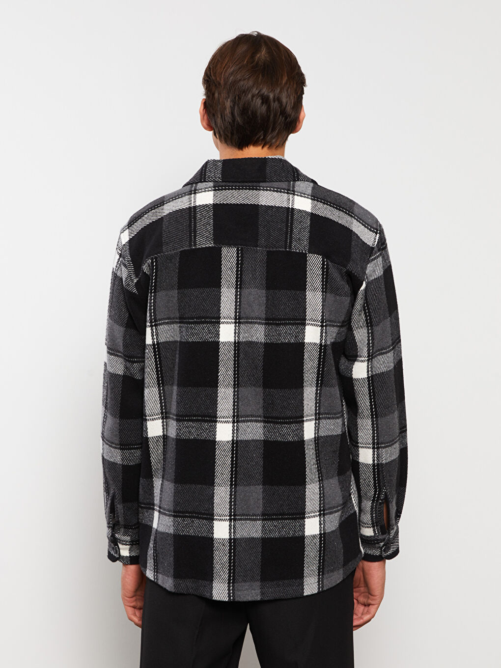 LCW Vision Regulär Sitz Langarm Karo Herren Flanellhemd Jacke -W24495Z8-LKN