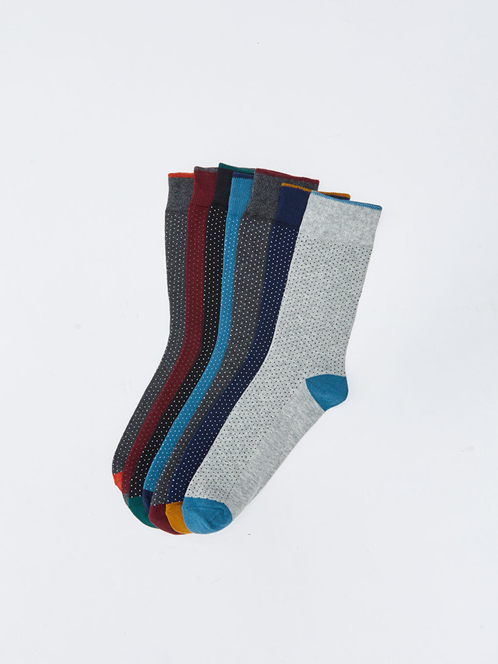 Patterned Men's Ankle Socks 7 Pack