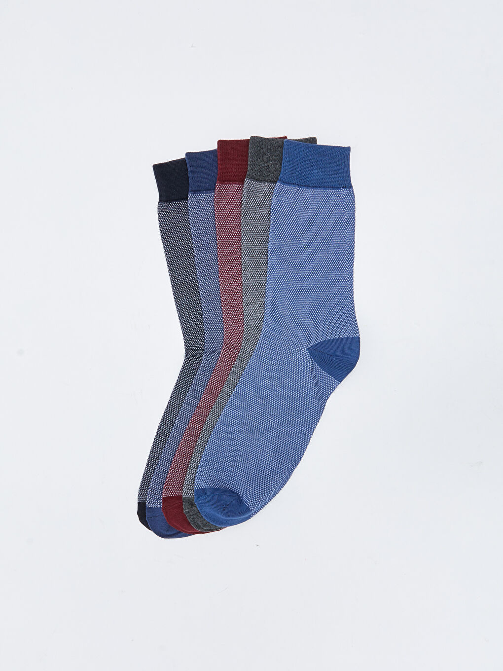 Patterned Men's Ankle Socks 5 Pack