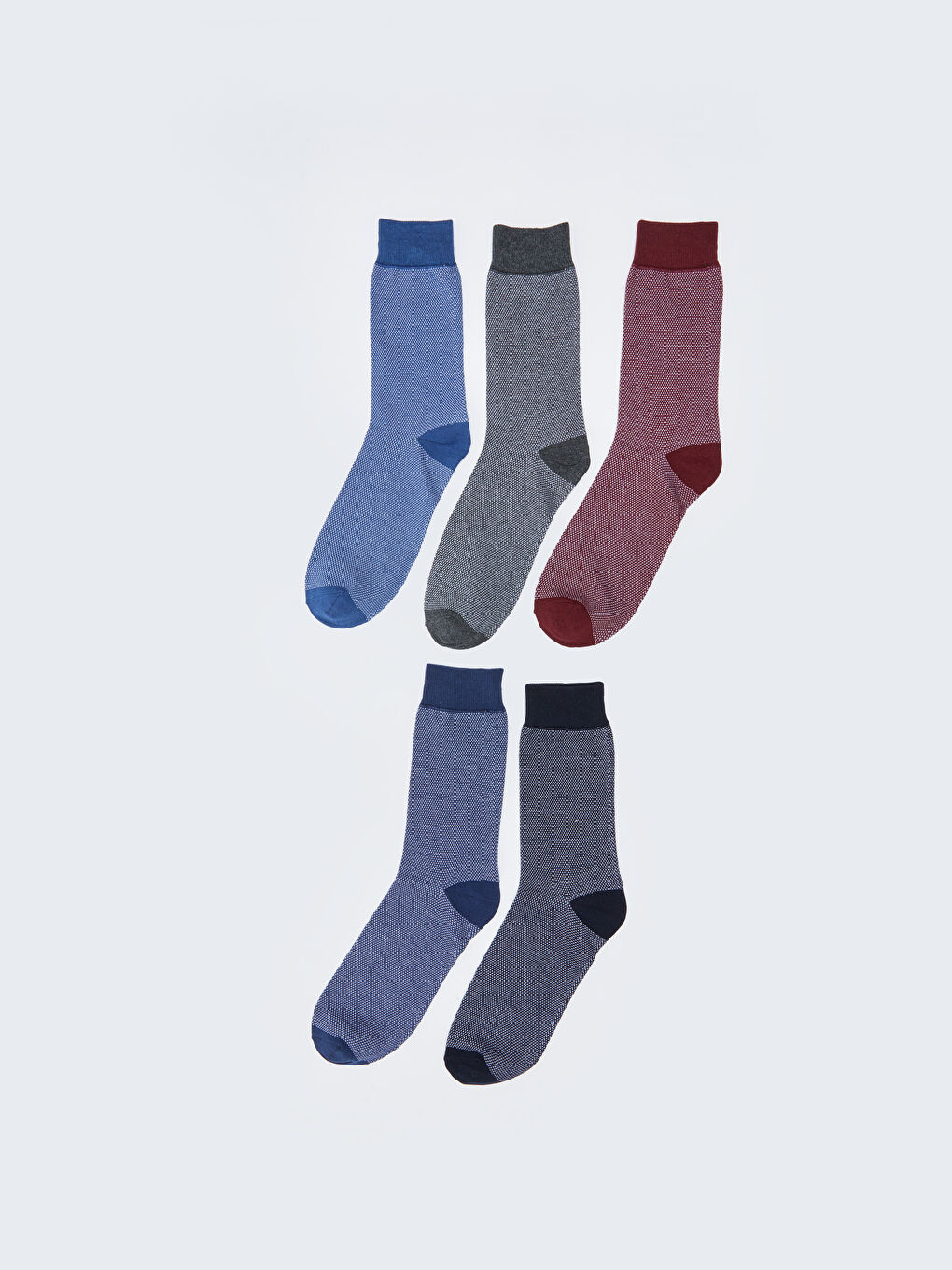 Patterned Men's Ankle Socks 5 Pack-1