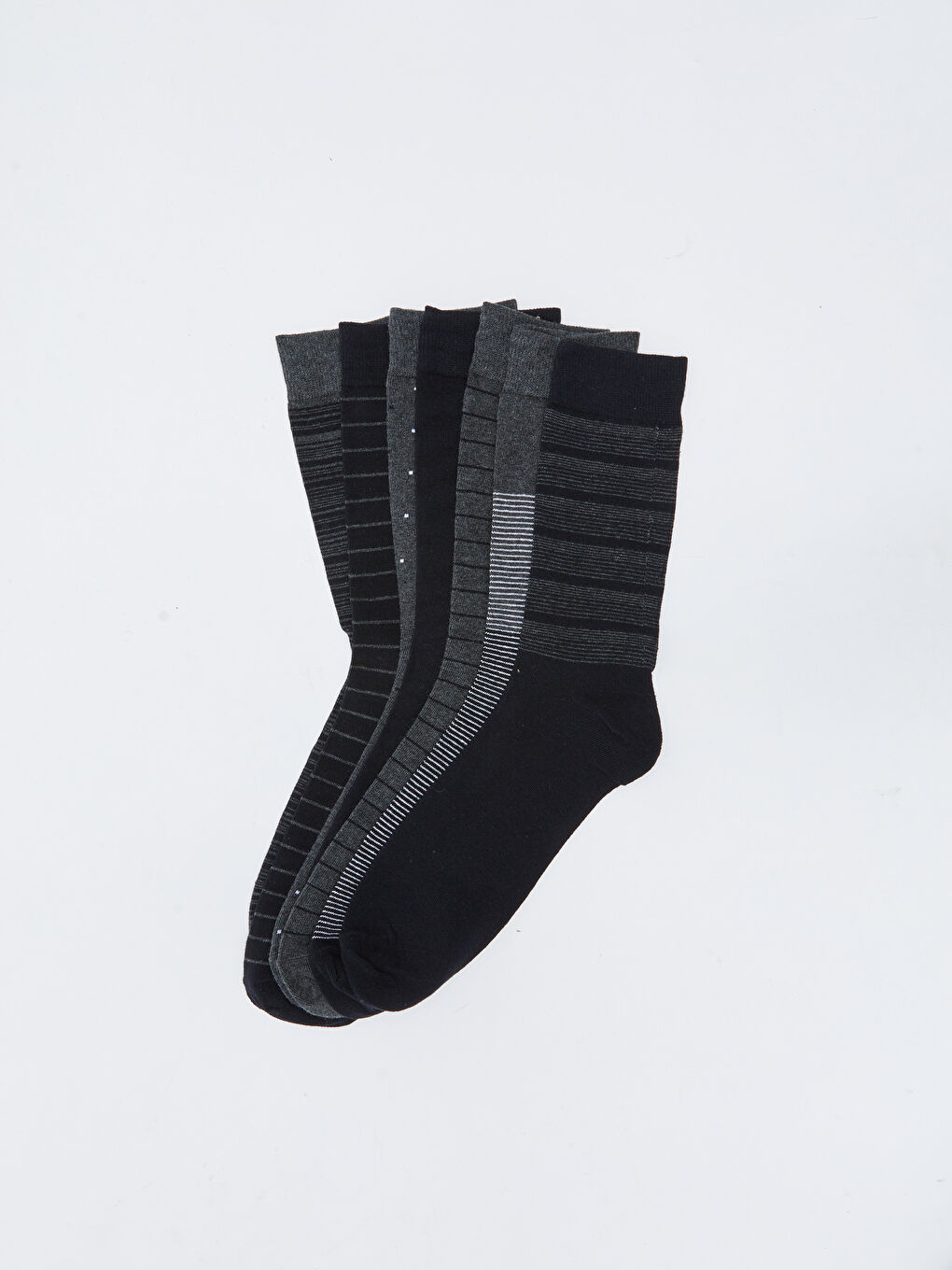 Lacivert Desenli Erkek Soket Çorap 7'li