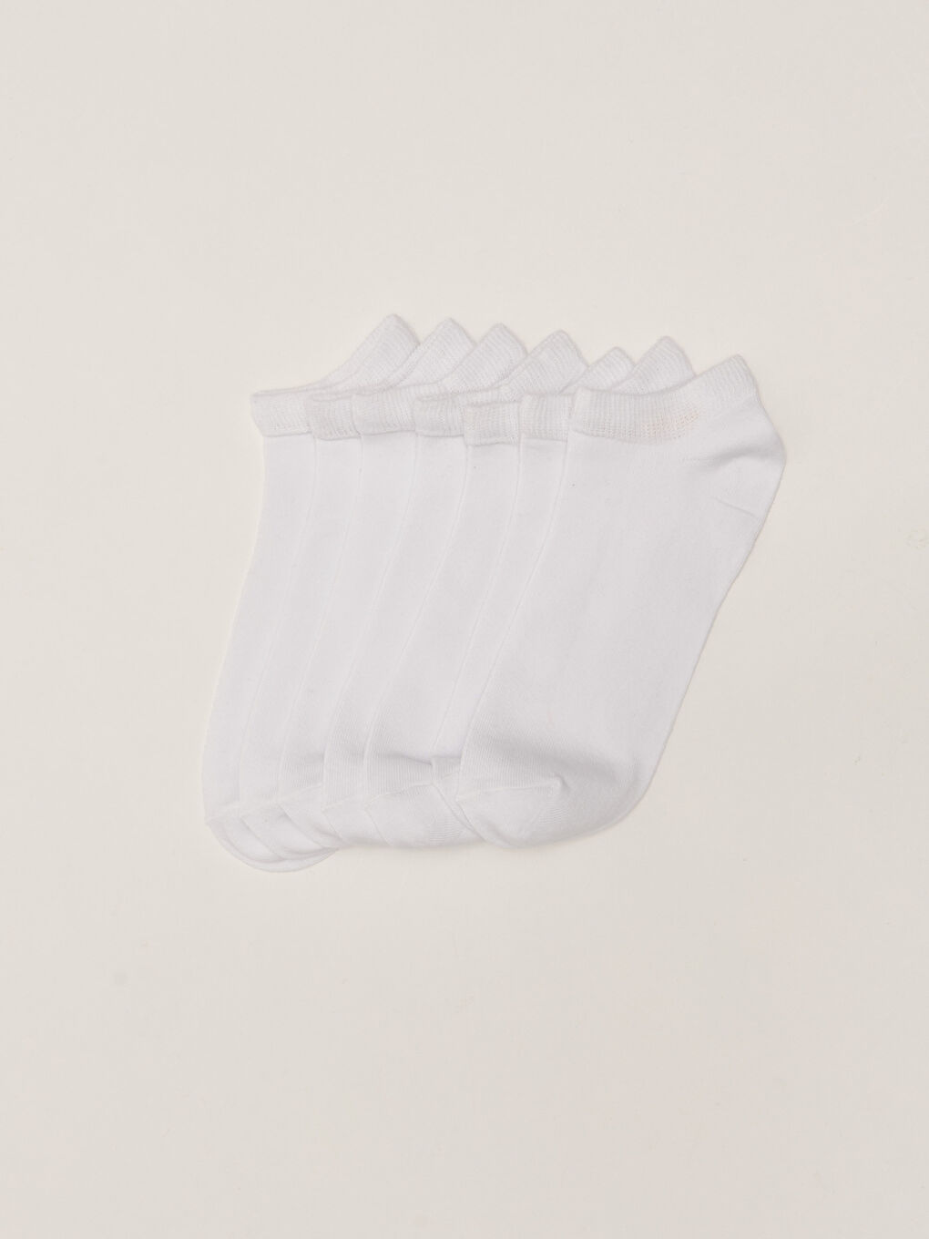 Beyaz Erkek Patik Çorap 7'li-1