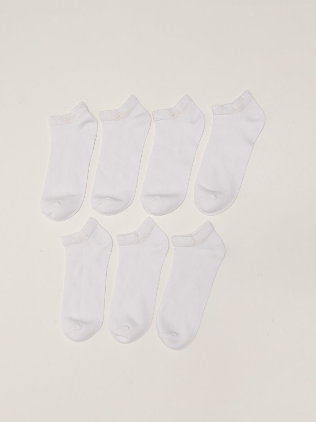 Beyaz Erkek Patik Çorap 7'li