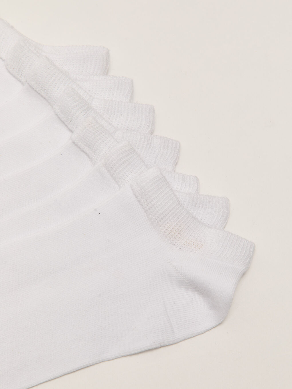 Beyaz Erkek Patik Çorap 7'li-2