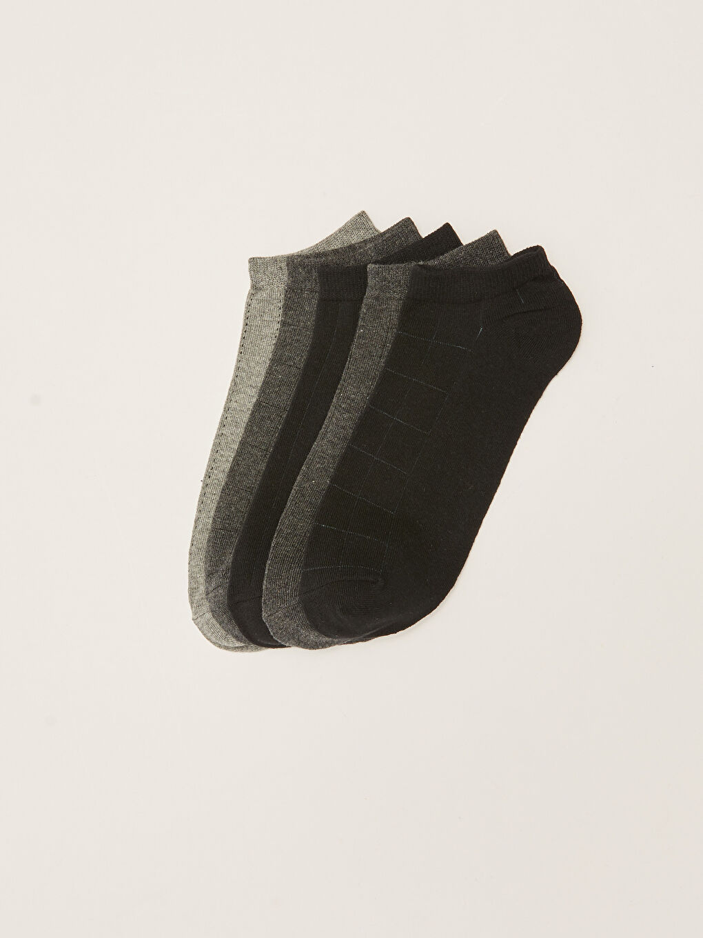 Gemusterte Sneaker-Socken für Herren, 5er-Pack