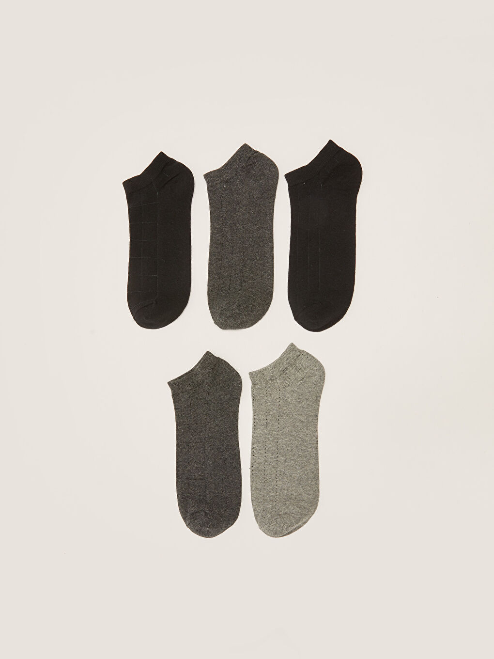 Gemusterte Sneaker-Socken für Herren, 5er-Pack-1
