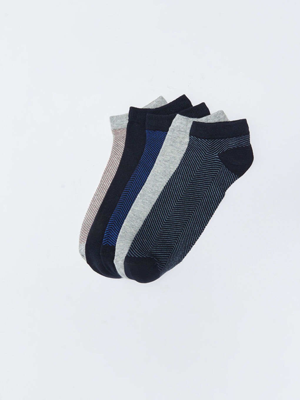 Patterned Men's Trainer Socks 5 Pack