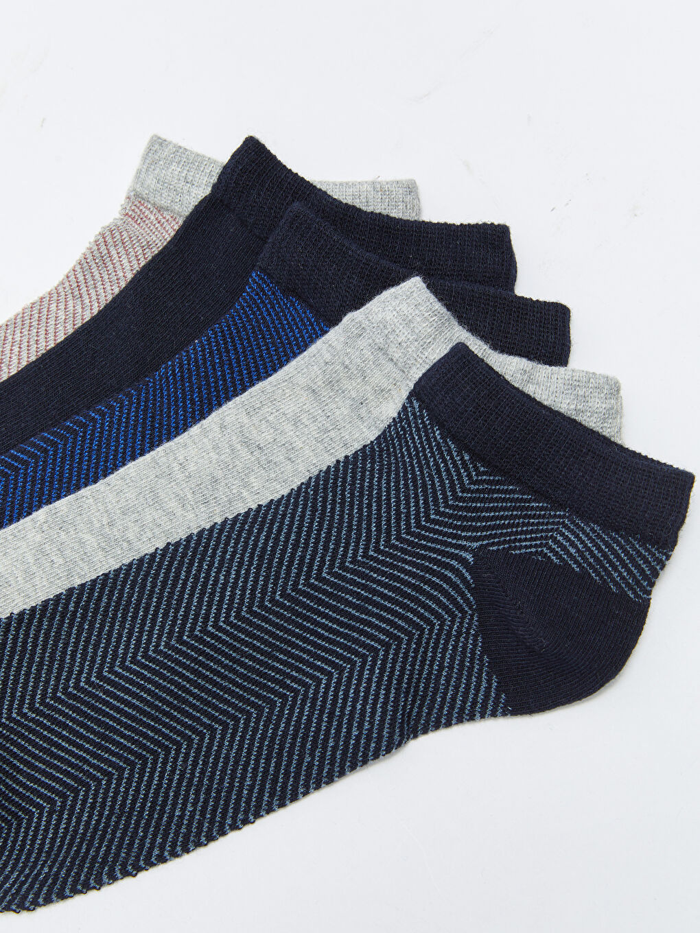 Patterned Men's Trainer Socks 5 Pack-2