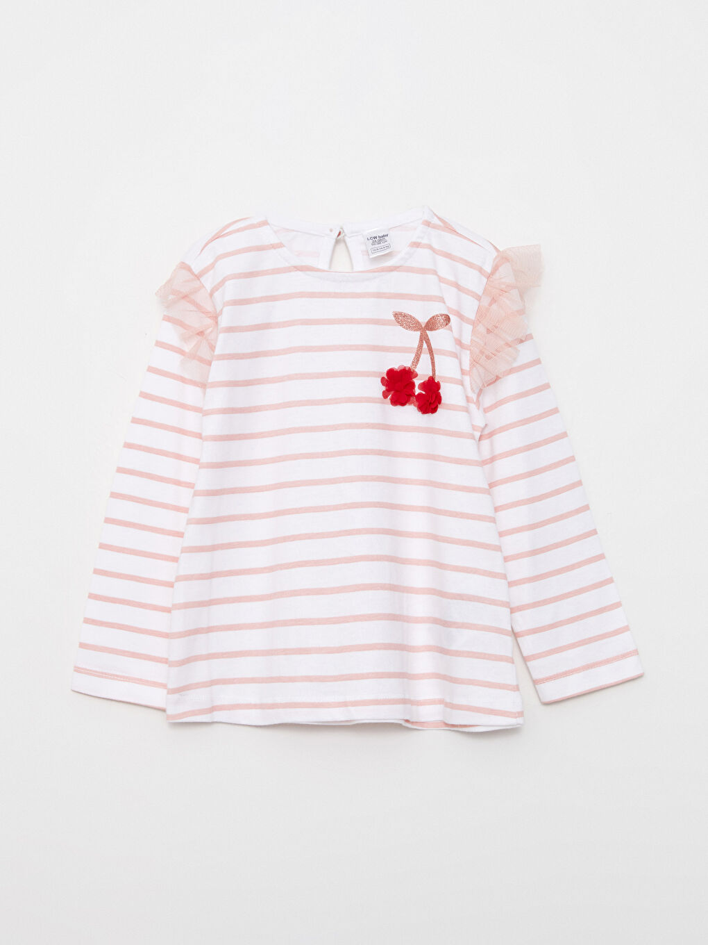 Crew Neck Long Sleeve Striped Baby Girl T-shirt and Tights 2-Pack Set-1