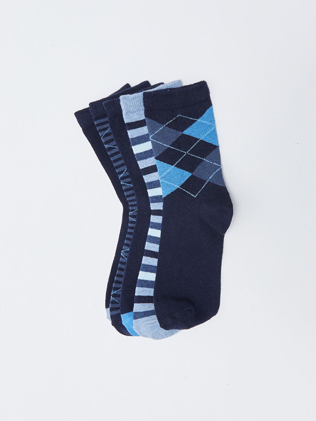 LCW Kids Patterned Boys' Ankle Socks 5 Pack -W24550Z4-K00