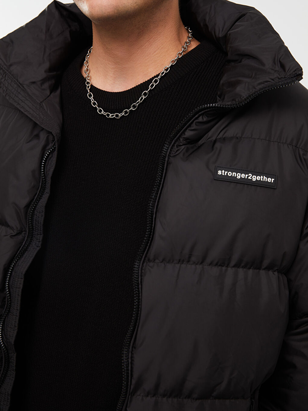XSIDE Standard Fit Funnel Neck Men's Puffer Coat -W24557Z8-CVL