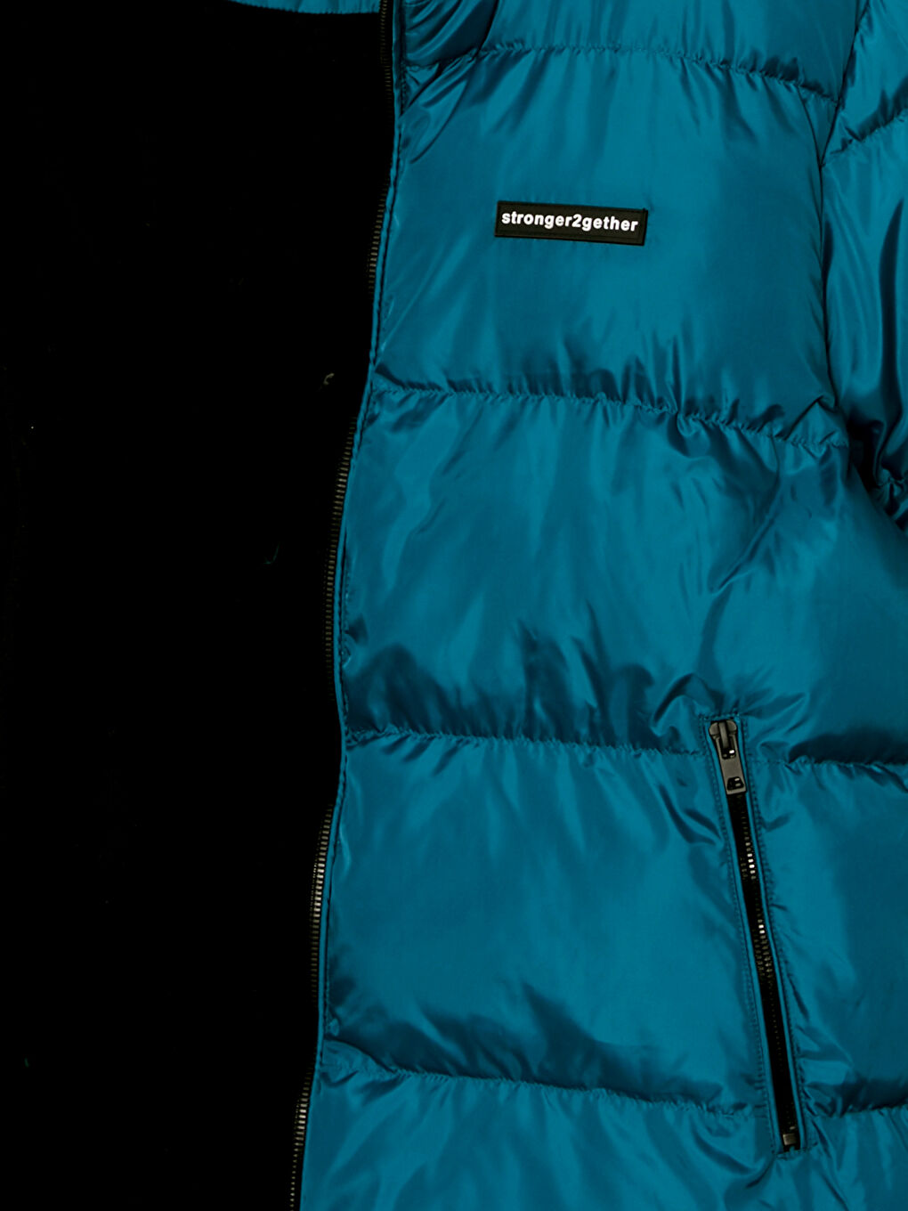 Standard Fit Trichterkragen Herren Steppmantel-6