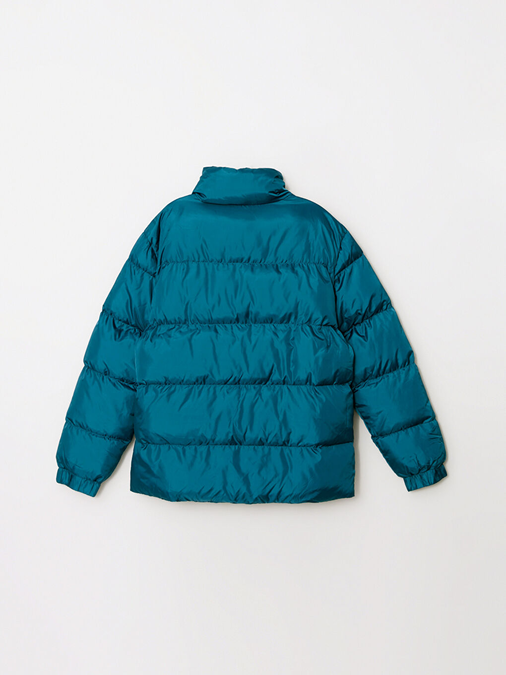 Standard Fit Trichterkragen Herren Steppmantel-7