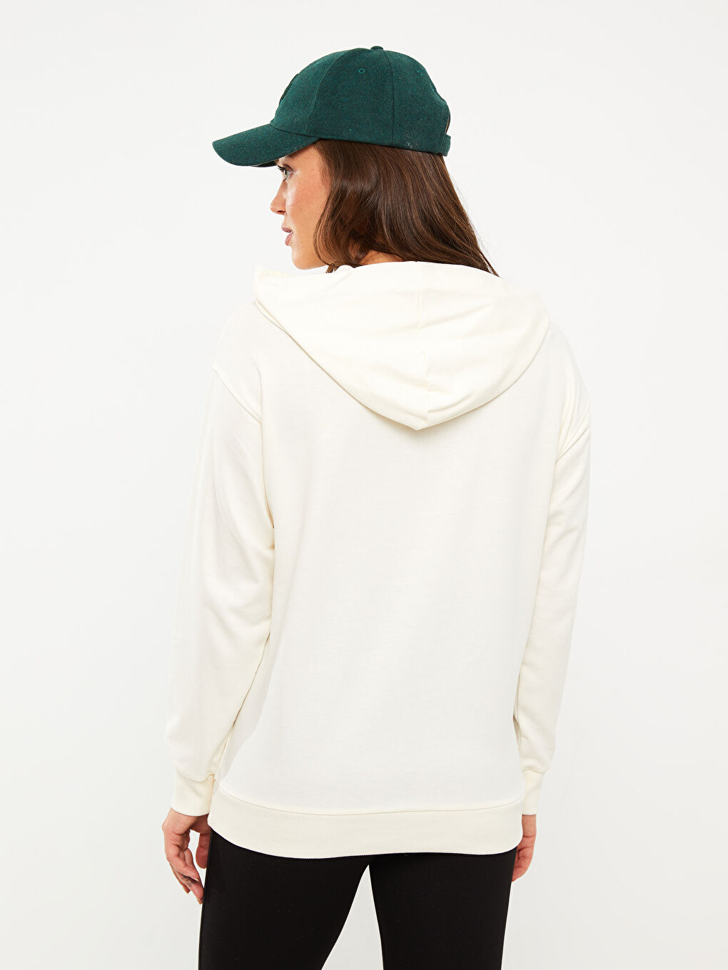LCWAIKIKI Maternity Baskılı Uzun Kollu Oversize Hamile Hoodie -W24580Z8-SGG