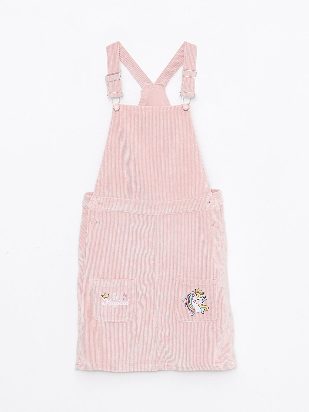 Платье-сарафан вельветовое с вышивкой и квадратным вырезом для девочки