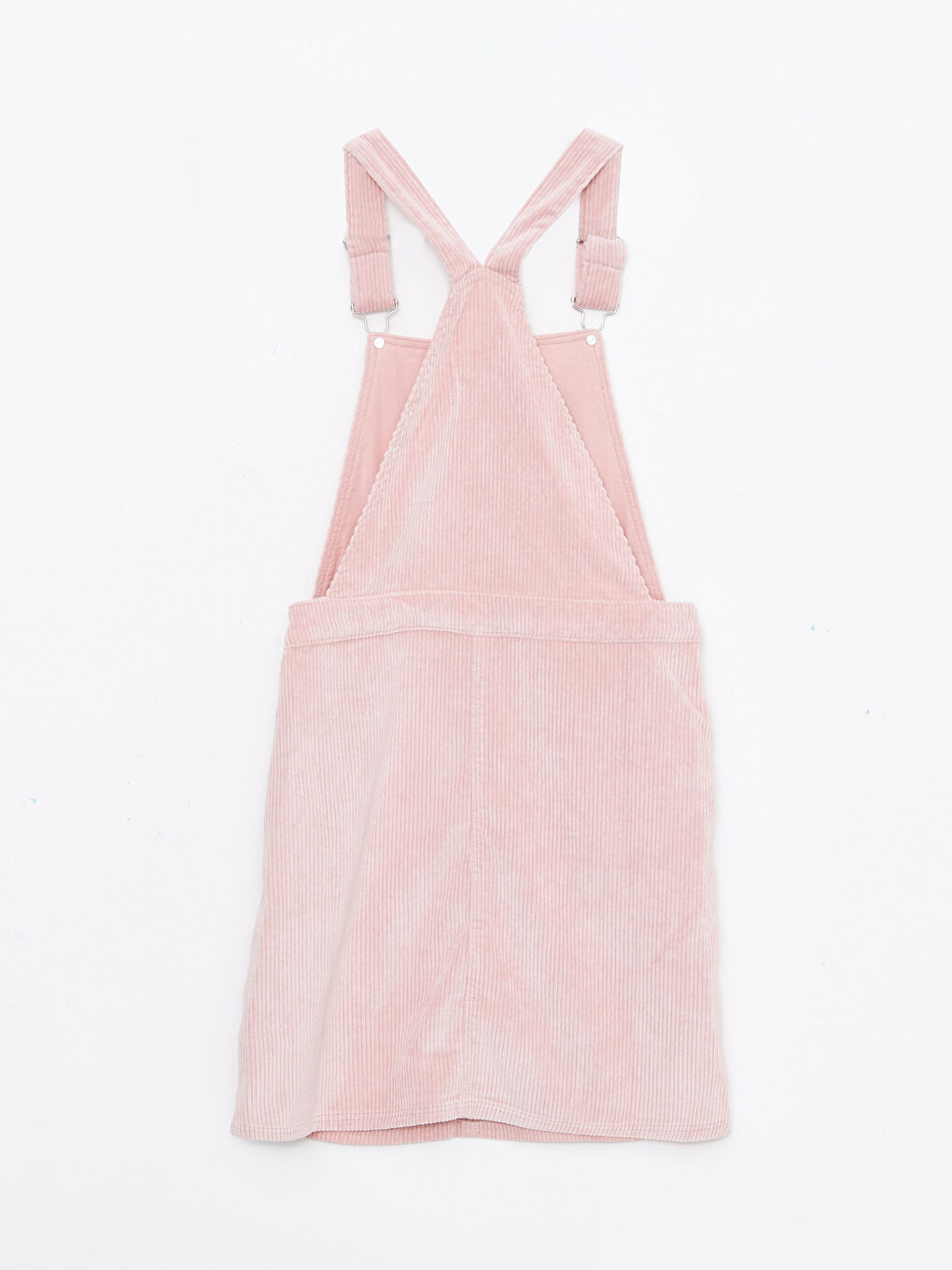 Платье-сарафан вельветовое с вышивкой и квадратным вырезом для девочки-1