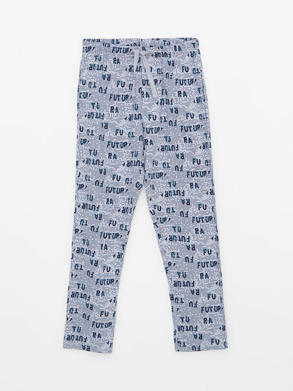 Gri Standart Kalıp Erkek Pijama Takımı-7