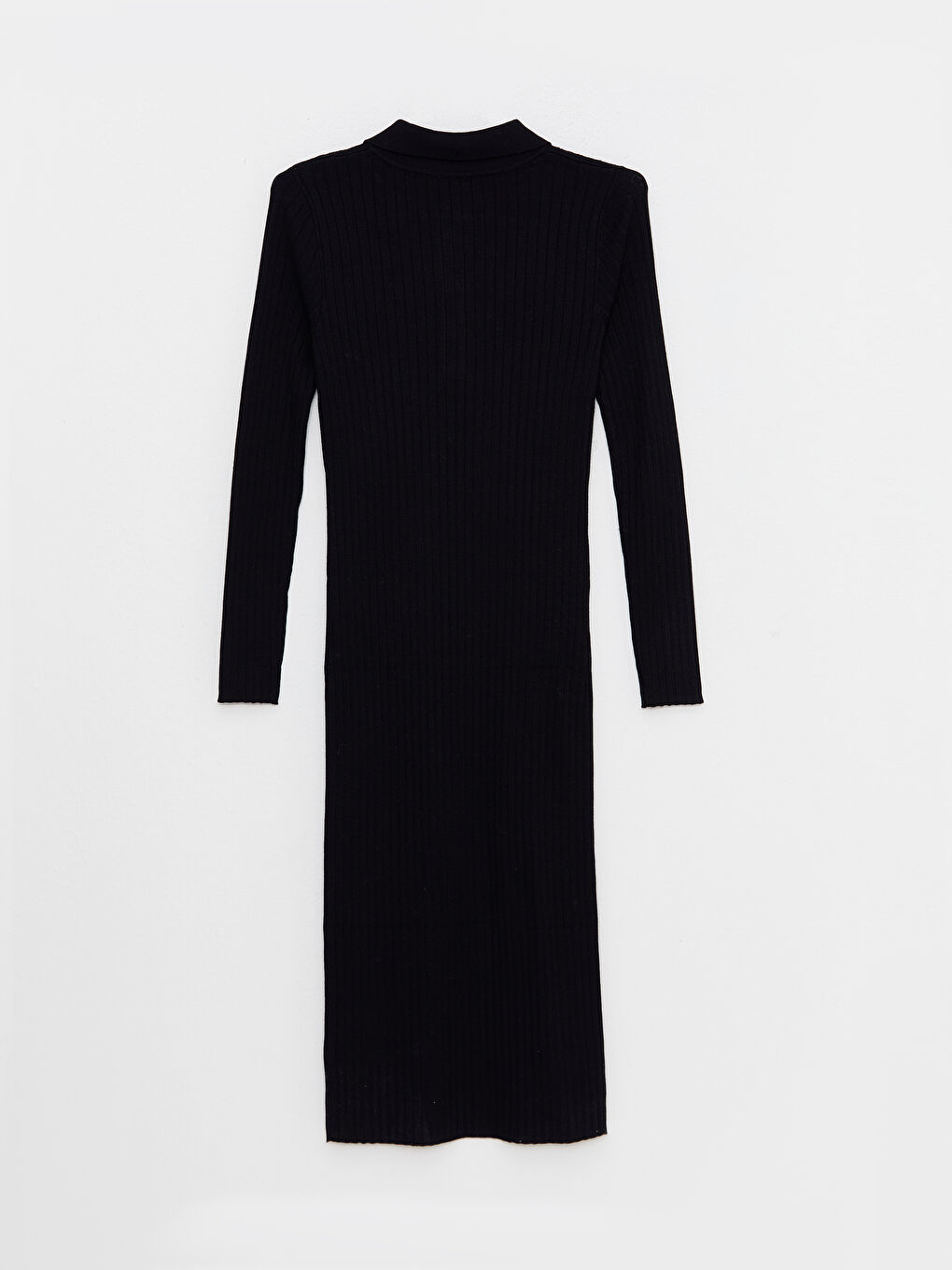 LCW Vision Shirt Neck Regular Long Sleeve Women's Tricot Dress -W24629Z8-RQN