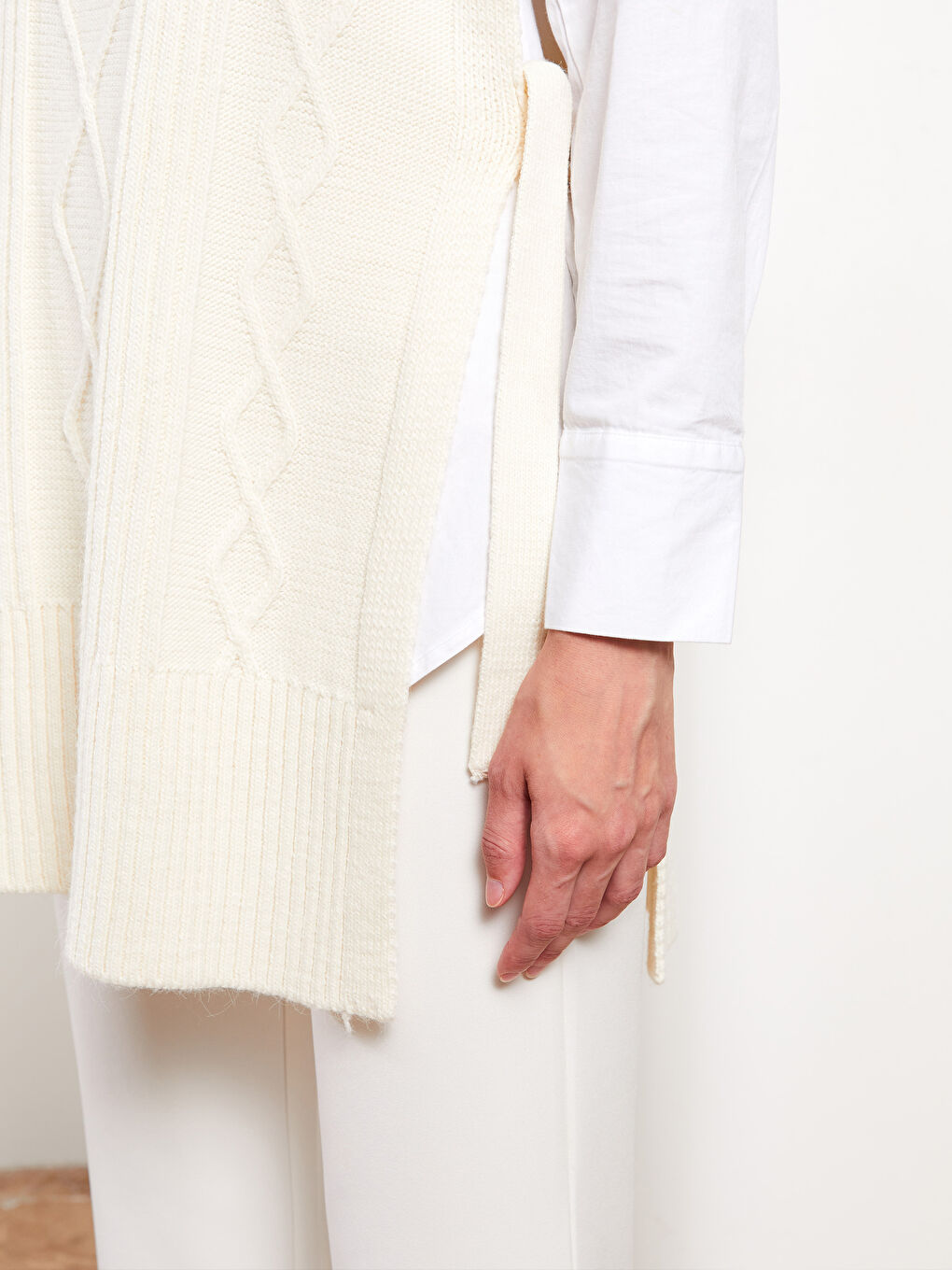 Džemper za Žene sa Okruglim Izrezom i Uzorkom-3