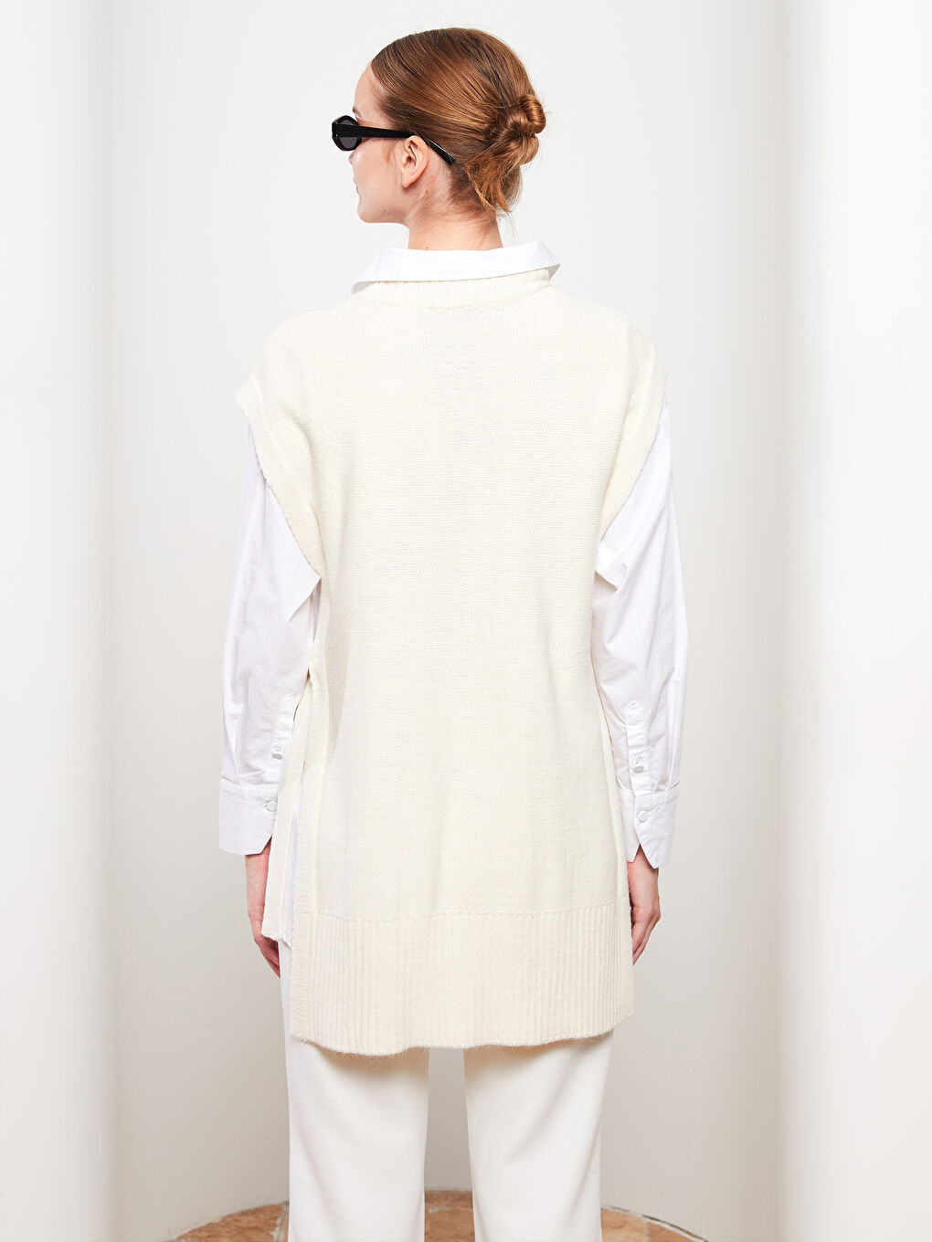 Džemper za Žene sa Okruglim Izrezom i Uzorkom-4