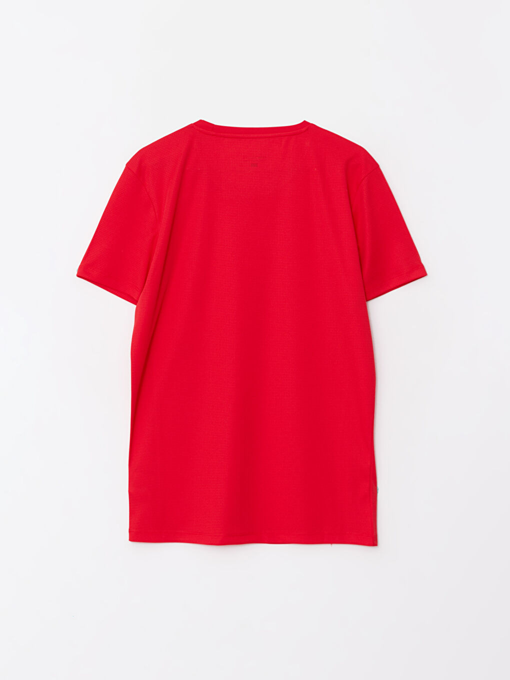 Kırmızı Bisiklet Yaka Kısa Kollu Erkek Spor Tişört-10