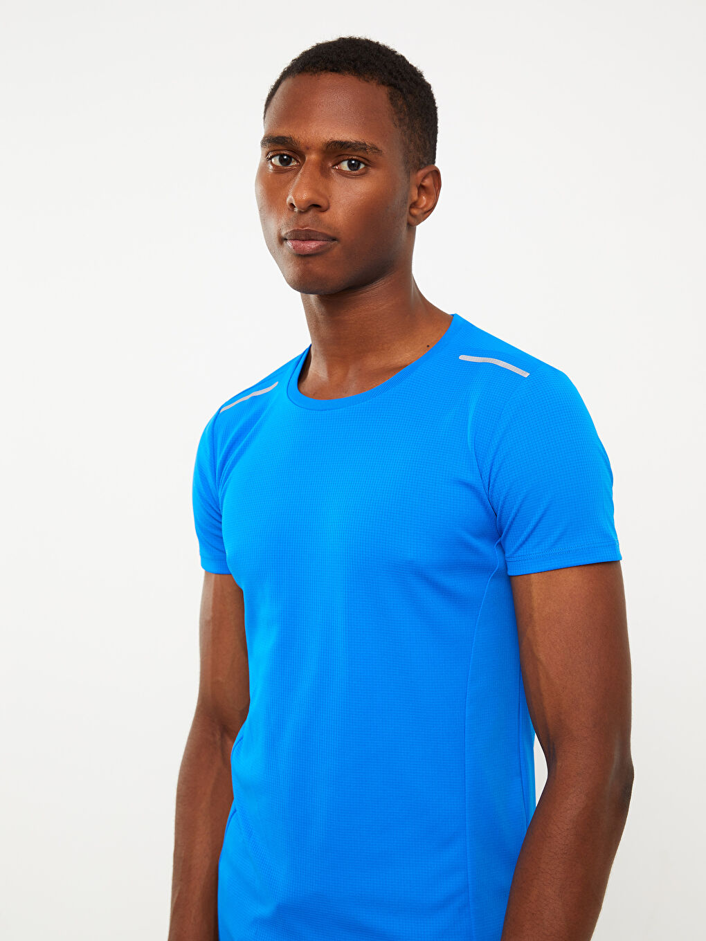 Mavi Bisiklet Yaka Kısa Kollu Erkek Spor Tişört-2