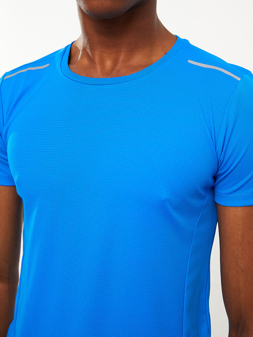 Mavi Bisiklet Yaka Kısa Kollu Erkek Spor Tişört-4