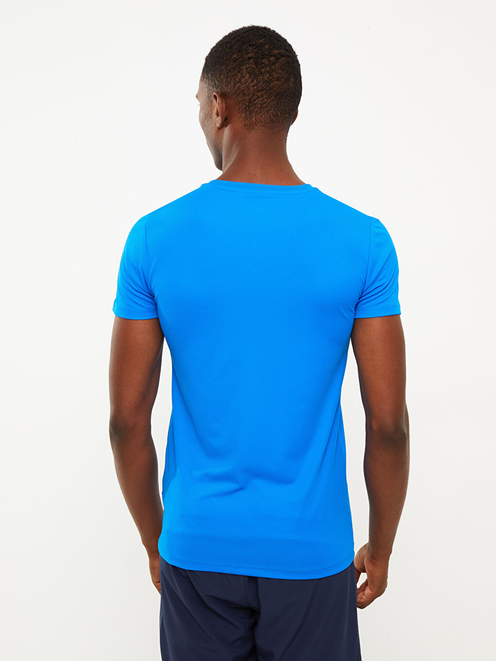 Mavi Bisiklet Yaka Kısa Kollu Erkek Spor Tişört-5