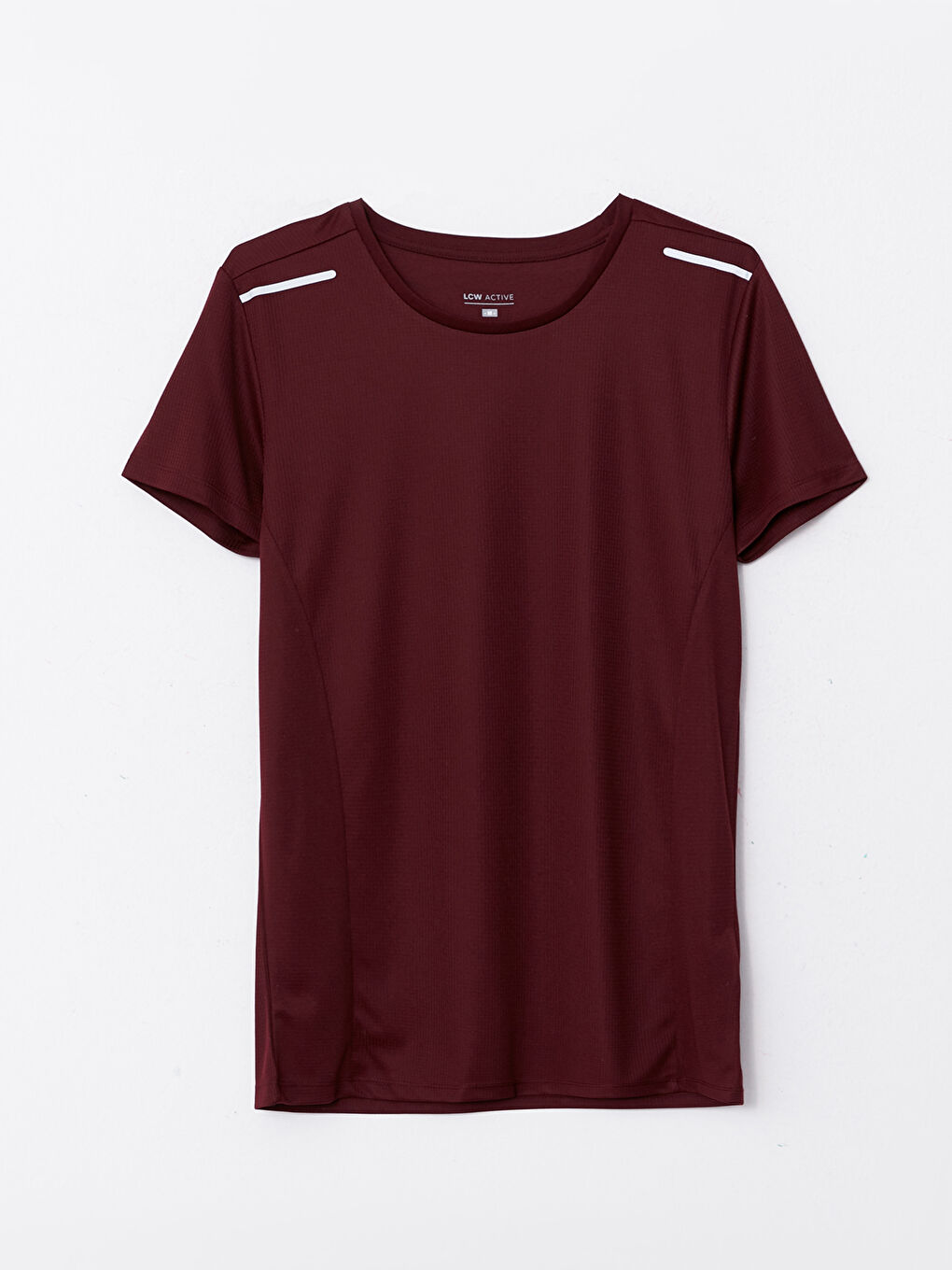 XSIDE ACTIVE Bordo Bisiklet Yaka Kısa Kollu Erkek Spor Tişört - 4