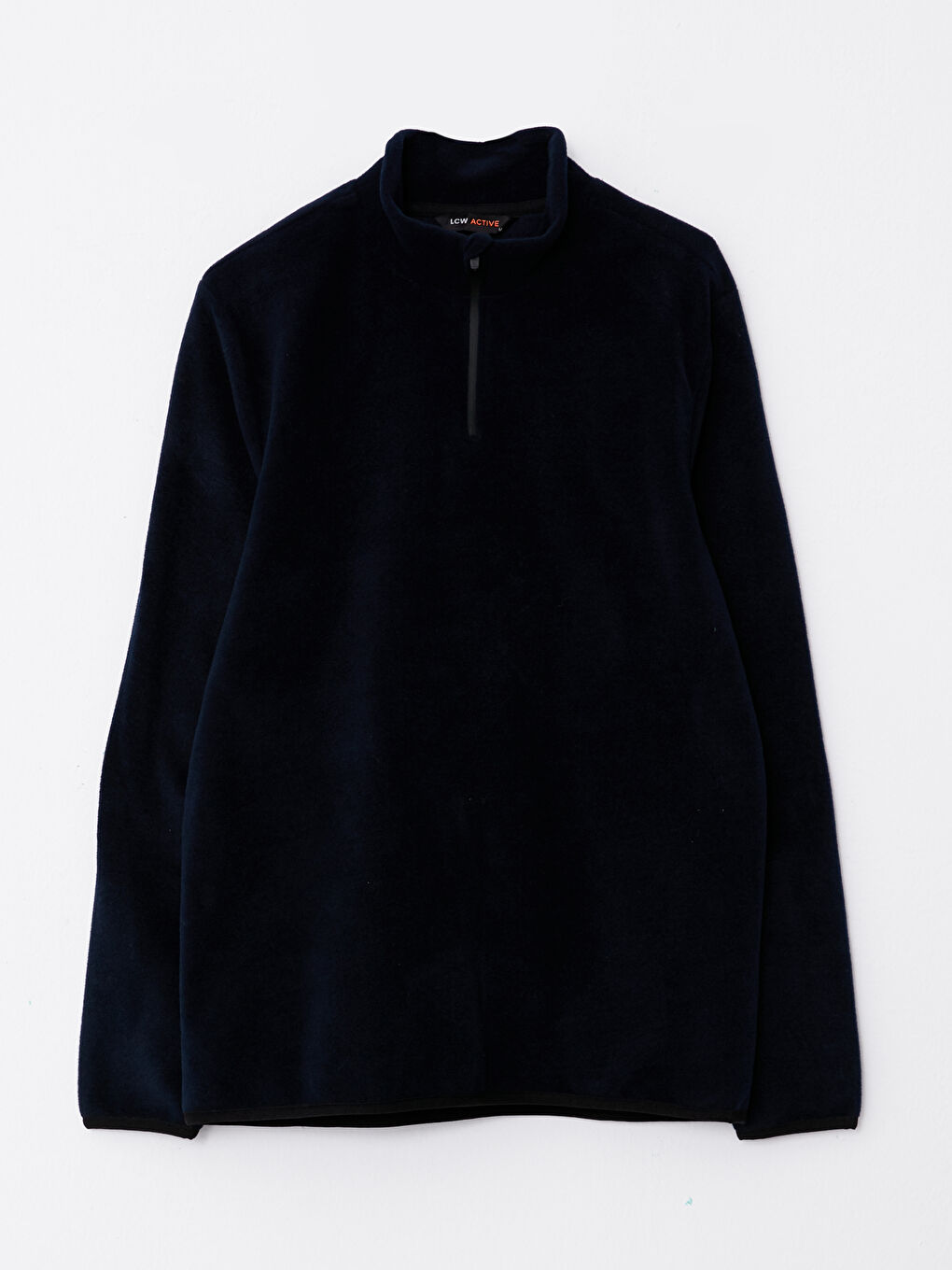 Turtle Neck Long Sleeve Men's Fleece Sweatshirt-5