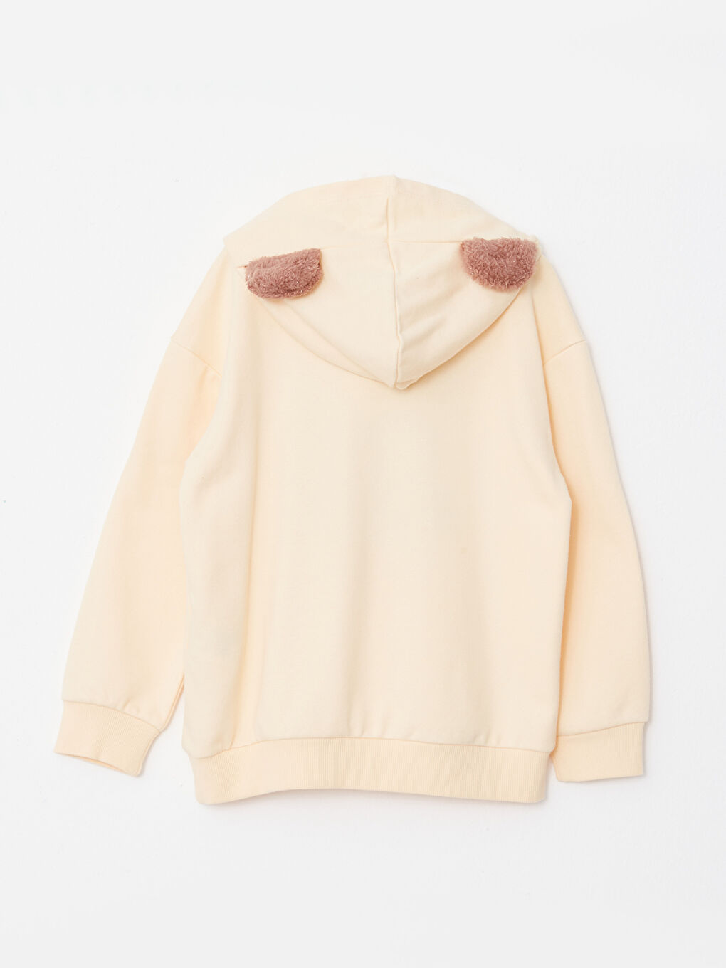 Hooded Embroidered Long Sleeve Girl Sweatshirt-4