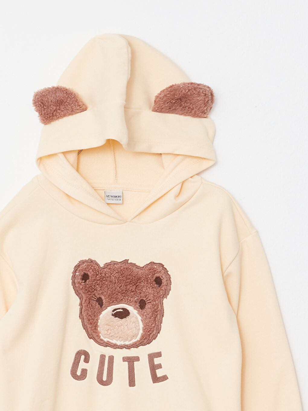 Hooded Embroidered Long Sleeve Girl Sweatshirt-5