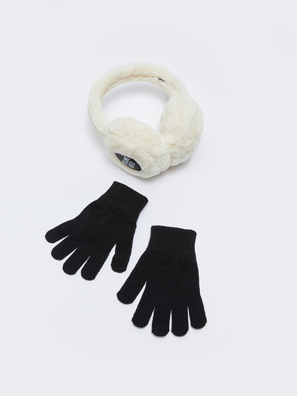 LCW ACCESSORIES Gants en Tricot pour Filles et Cache-Oreilles en Peluche -W24661Z4-FDH