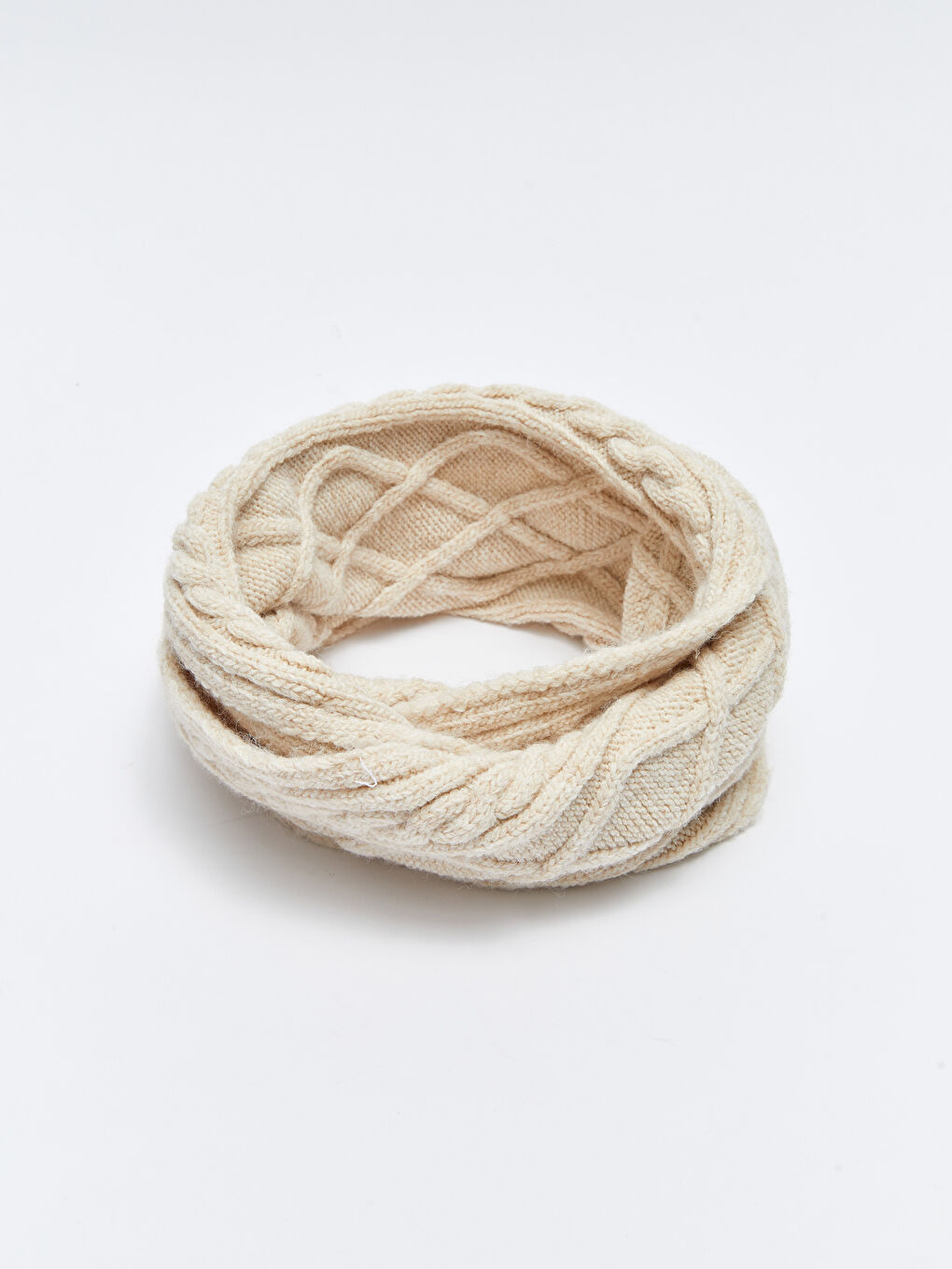 Ekru Pelüş Ponponlu Kız Çocuk Bere ve Boyunluk-2