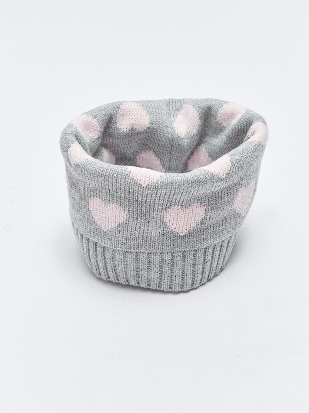 Heart Patterned Girl's Snood-1