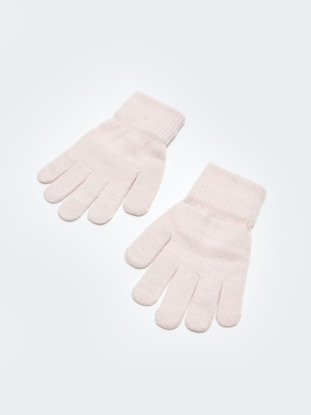 Plain Girls' Knitwear Gloves-1