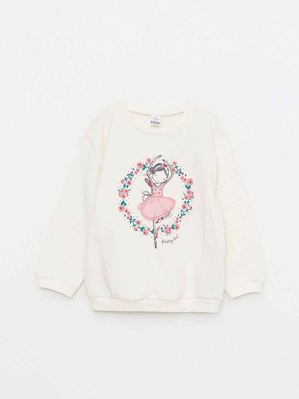 Lot de 2 Sweat-shirts Bébé Fille en Coton Imprimé à Manches Longues Col Rond-1