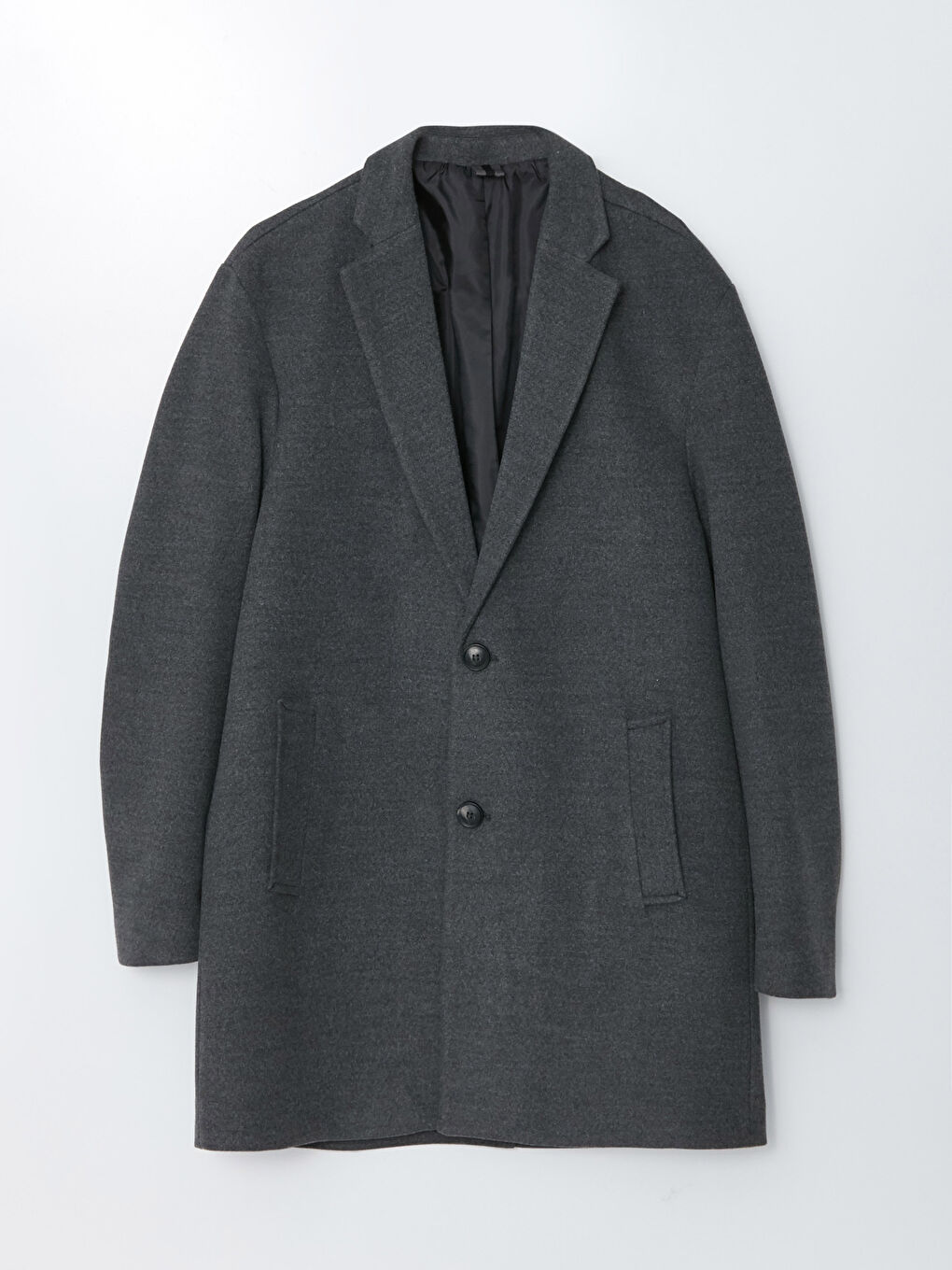 بالطو سادة ياقة الجاكيت تخين للرجال كاشيه-6