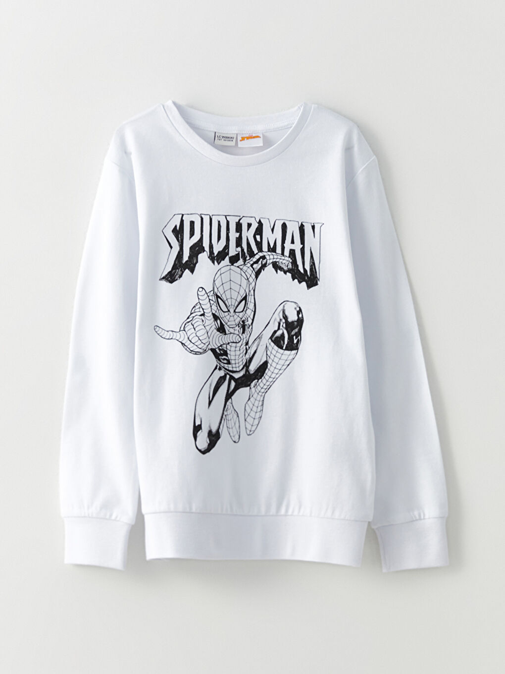 LCW Kids Rundhalsausschnitt Spider-Man Bedrucktes Langarm T-Shirt für Jungen -W24815Z4-R9K