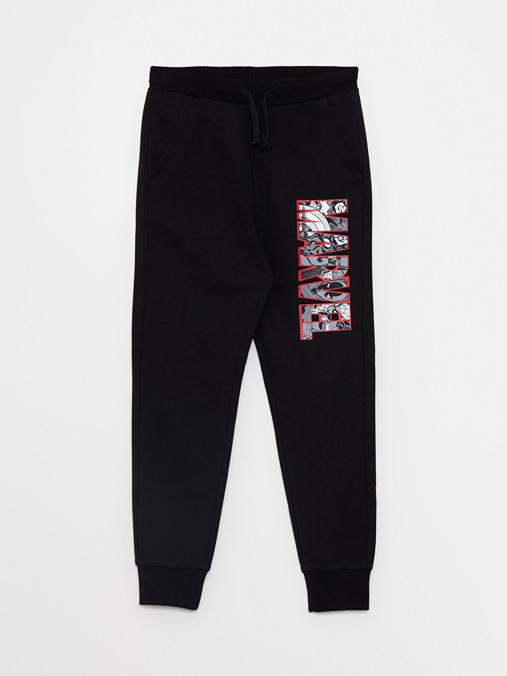 Kırmızı Bisiklet Yaka Marvel Baskılı Uzun Kollu Erkek Çocuk Sweatshirt ve Eşofman Altı-6