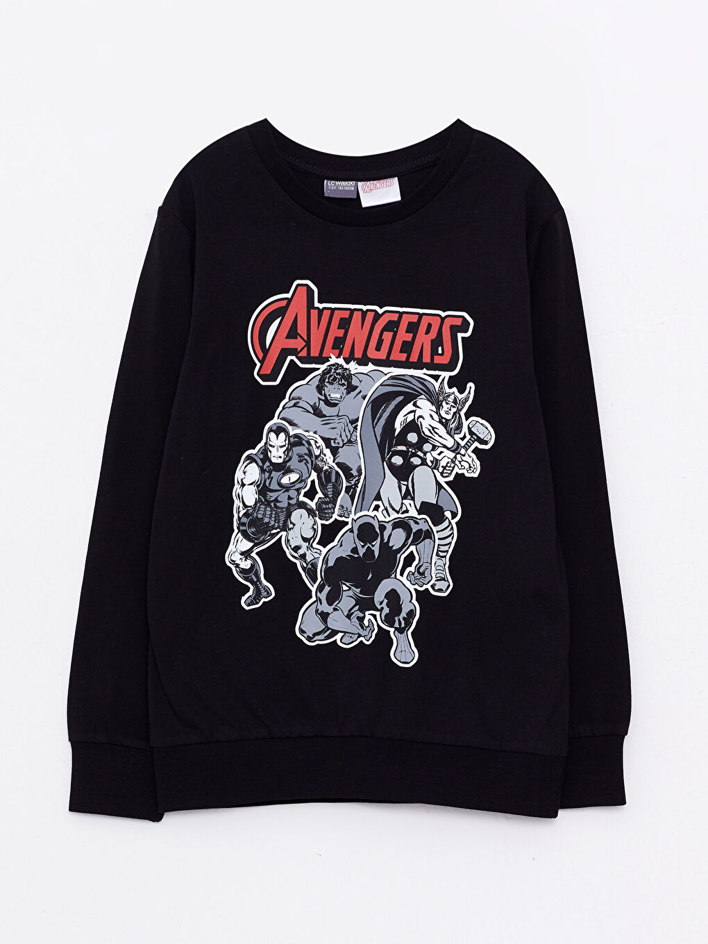 Crew Neck Avengers Printed Long Sleeve Boy T-shirt