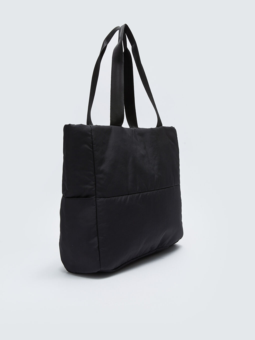 Siyah Paraşüt Kumaş Kadın Kol Çantası-4