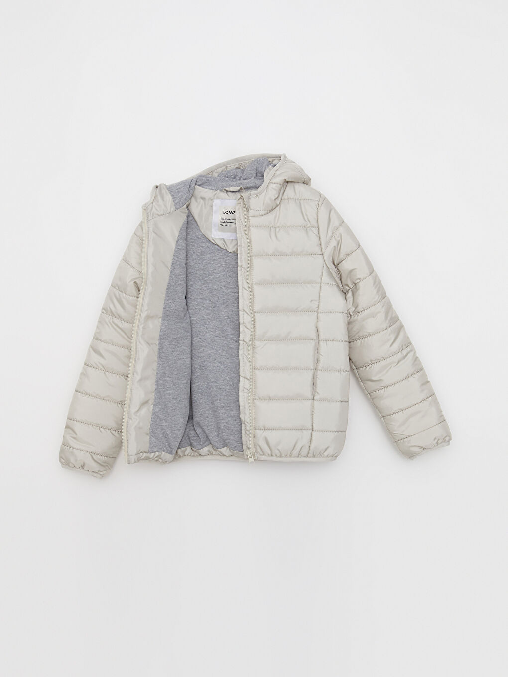 LCW ECO Hooded Basic Girl Puffer -W24851Z4-S8B
