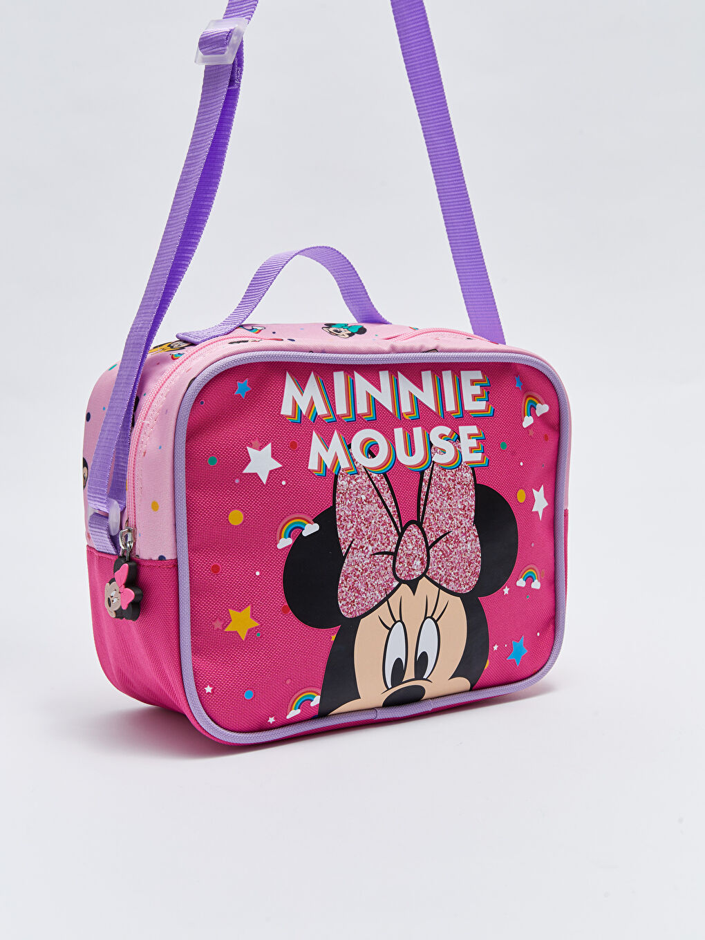 Fuşya Minnie Mouse Lisanslı Kız Çocuk Beslenme Çantası-1