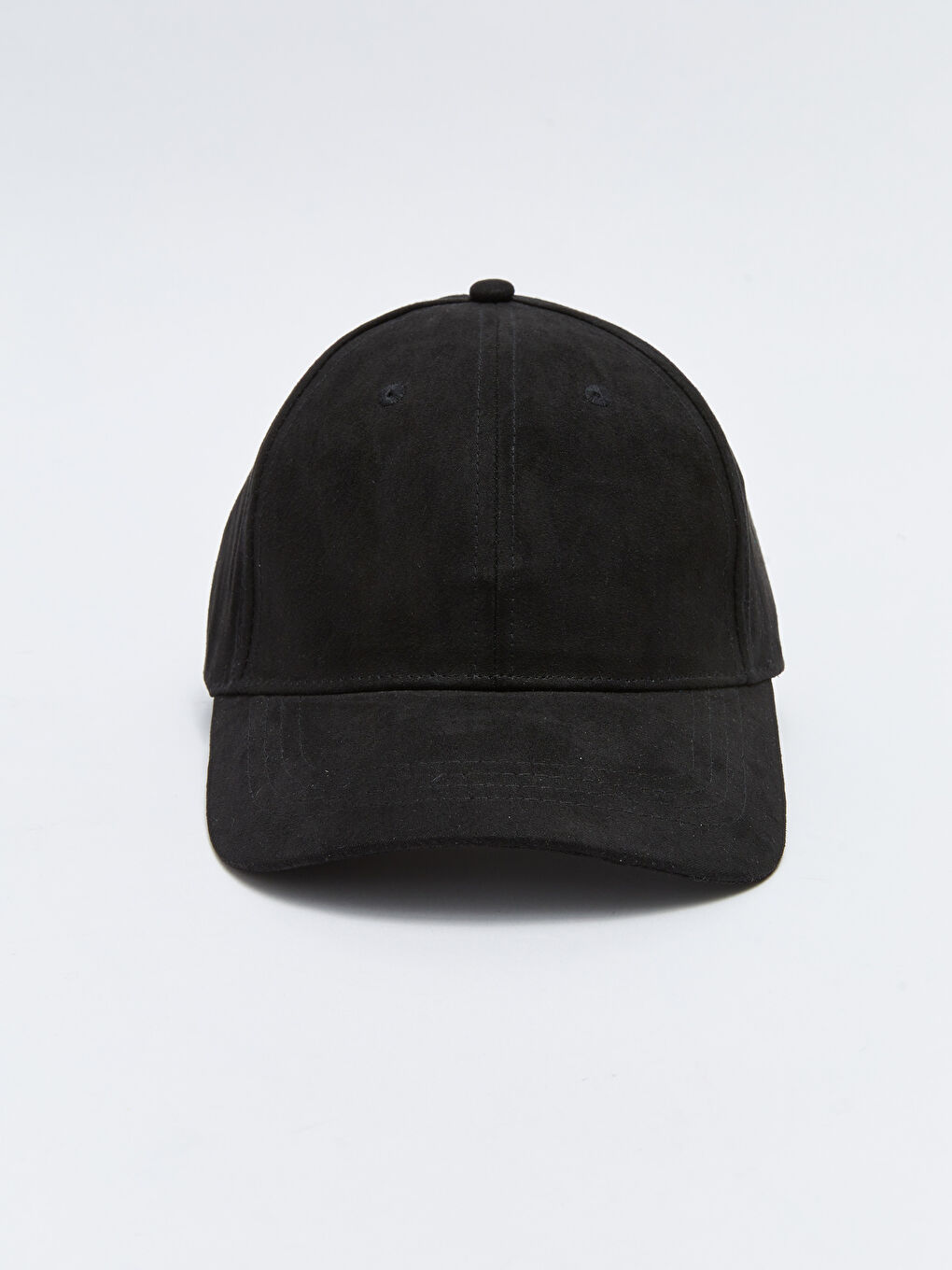 Siyah Düz Erkek Süet Kep Şapka-2